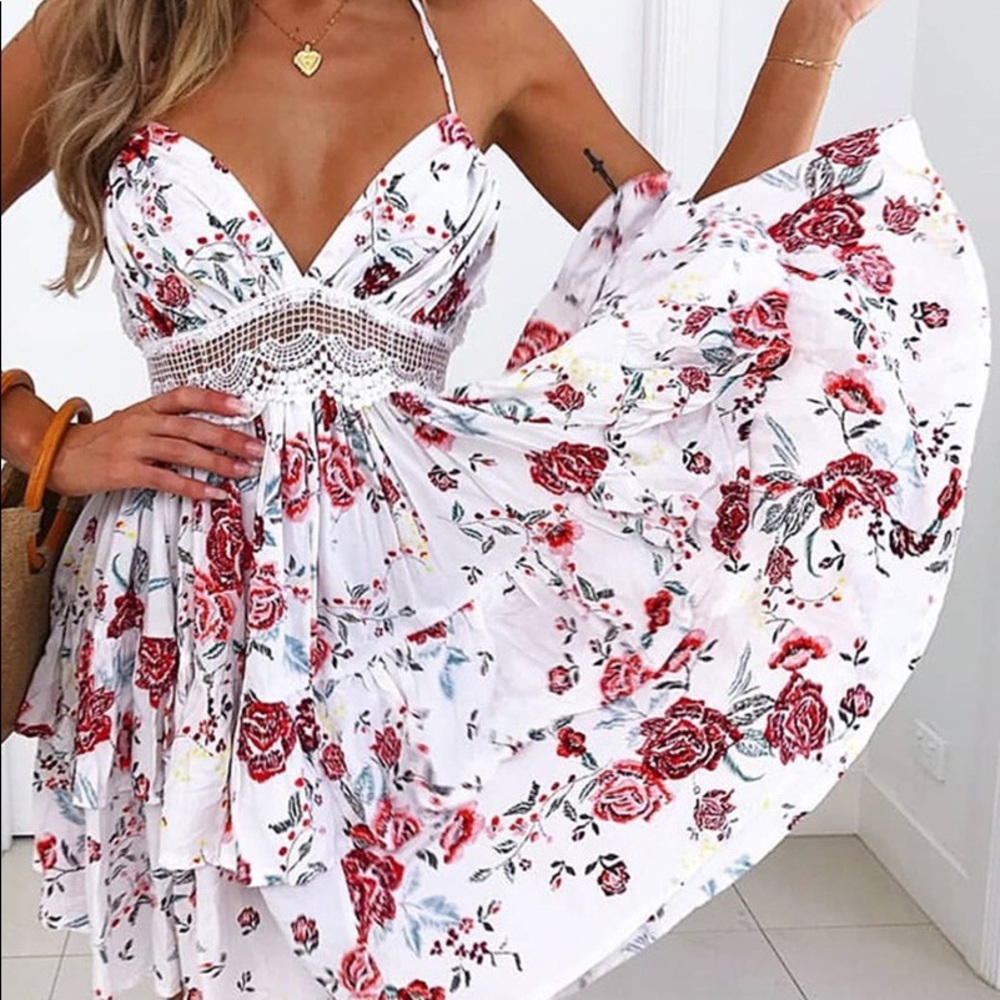 Multi-tiered Floral Sundress